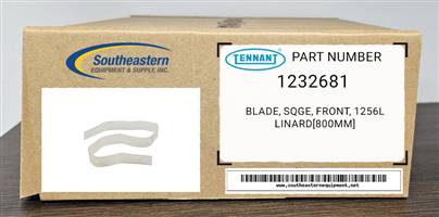 Tennant OEM Part # 1232681 Blade, Sqge, Front, 1256L Linard[800Mm]