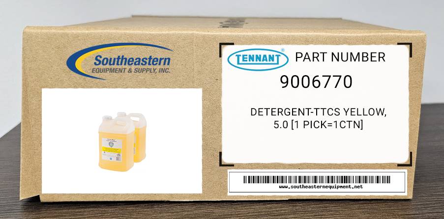 Tennant OEM Part # 9006770 Detergent-Ttcs Yellow, 5.0 [1 Pick=1Ctn]