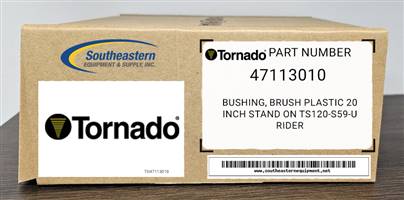 Tornado OEM Part # 47113010 Bushing, Brush Plastic 20 Inch Stand On Ts120-S59-U Rider