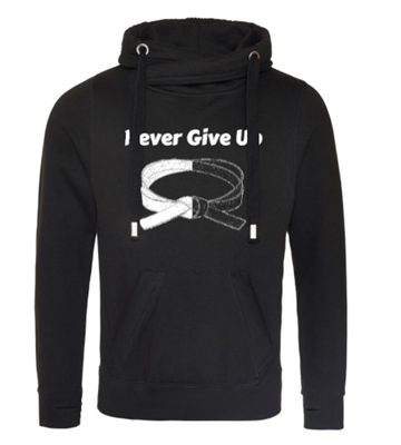 Never Give Up Cowl Hoodie Adults
