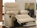 Arcadia Beige Microfiber Recliner by Acme - 00626