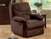 Arcadia Chocolate Microfiber Glider Recliner by Acme - 00635