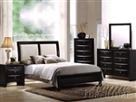 Ireland 6 Piece Bedroom Set in Black Finish by Acme - 04160