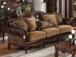 Dreena Sofa in Cherry Finish by Acme - 05495