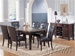 Danville 7 Piece Black Marble Top Dining Set in Espresso Finish by Acme - 07058