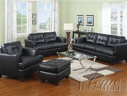 Diamond Black Leather 2 Piece Sofa Set by Acme - 15090-S