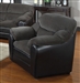 Connell Dark Grey Corduroy & Espresso Bycast Chair by Acme - 15957