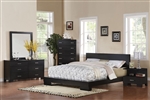 London Platform Bed 6 Piece Bedroom Set in Black Finish by Acme - 20060