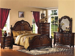 Remington 6 Piece Bedroom Set in Brown Cherry Finish by Acme - 20270