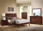 Ilana Platform Bed 6 Piece Bedroom Set in Brown Cherry Finish by Acme - 20400