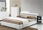 Manjot White Upholstered Storage Bed by Acme - 20420Q