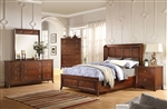 Midway Storage Bed 6 Piece Bedroom Set in Cherry Finish by Acme - 20980