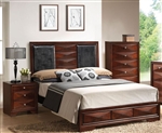 Windsor Platform Bed in Merlot Finish by Acme - 21920Q