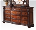 Nathaneal Marble Top Server in Tobacco Finish by Acme - 22315-D