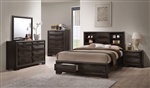 Merveille Storage Bed 6 Piece Bedroom Set in Espresso Finish by Acme - 22870