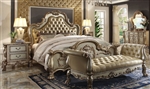 Dresden Bed in Gold Patina Finish by Acme - 23160Q