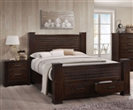 Panang Bed in Mahogany Finish by Acme - 23370Q