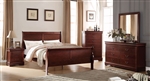 Louis Philippe 6 Piece Bedroom Set in Cherry Finish by Acme - 23750