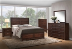 Oberreit 6 Piece Bedroom Set in Walnut Finish by Acme - 25790