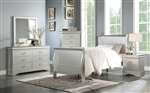 Louis Philippe III 4 Piece Kids Bedroom Set in Platinum Finish by Acme - 26710T