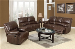 Daishiro Chestnut Leather 2 Piece Reclining Set by Acme - 50745-S