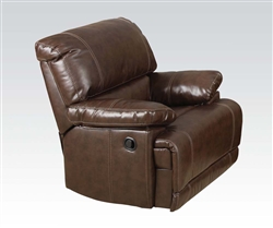 Daishiro Chestnut Leather Recliner by Acme - 50747