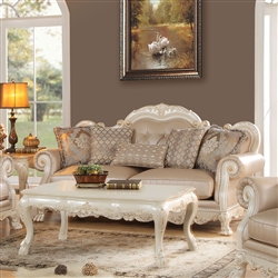 Dresden Sofa in Antique White Finish by Acme - 53260