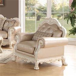 Dresden Chair in Antique White Finish by Acme - 53262