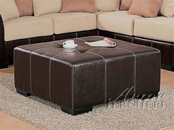 New Castle Brown Bycast Cocktail Ottoman by Acme - 5993