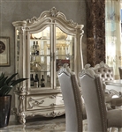 Versailles Curio Cabinet in Bone White Finish by Acme - 61153