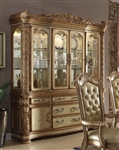 Vendome Buffet and Hutch in Gold Patina Finish by Acme - 63005