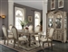 Chateau De Ville Double Pedestal Table 7 Piece Dining Set in Antique White Finish by Acme - 64065