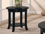 Gardena Round End Table in Dark Espresso Finish by Acme - 8001