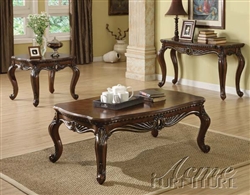 Remington Coffee Table in Brown Cherry Finish by Acme - 80064