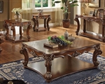 Vendome 3 Piece Occasional Table Set in Cherry Finish by Acme - 82000-S