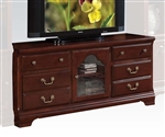 Hercules 58 Inch TV Stand in Cherry Finish by Acme - 91113