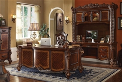 Vendome 3 Piece Home Office Set in Cherry Finish by Acme - 92125-S