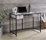 Wearn Executive Home Office Desk in Weathered Gray & Black Finish by Acme - 00113