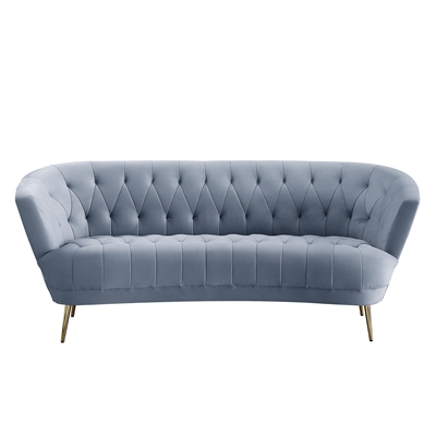 Bayram Sofa in Light Gray Velvet Finish by Acme - 00207