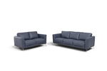 Astonic 2 Piece Sofa Set in Blue Leather Finish by Acme - 00212-S