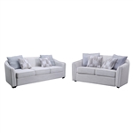 Mahler II 2 Piece Sofa Set in Beige Linen Finish by Acme - 00485-S