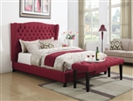 Faye Bed in Red Finish by Acme - 20890Q