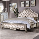 Esteban Bed in Champagne Finish by Acme - 22200Q