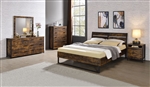 Juvanth 6 Piece Bedroom Set in Rustic Oak & Black Finish by Acme - 24250