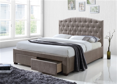 Denise Bed in Mink Finish by Acme - 25670Q