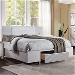 Aromas Bed w/ Storage in White Oak Finish by Acme - 28110Q