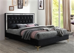 Rowan Bed in Black Fabric Finish by Acme - 28990Q