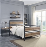 Brantley Bed in Antique Oak & Sandy Gray Finish by Acme - 35885F