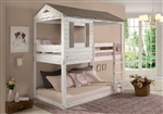 Darlene Twin/Twin Bunk Bed in Rustic White Finish by Acme - 38135
