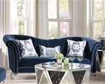 Jaborosa Sofa in Blue Velvet Finish by Acme - 50345